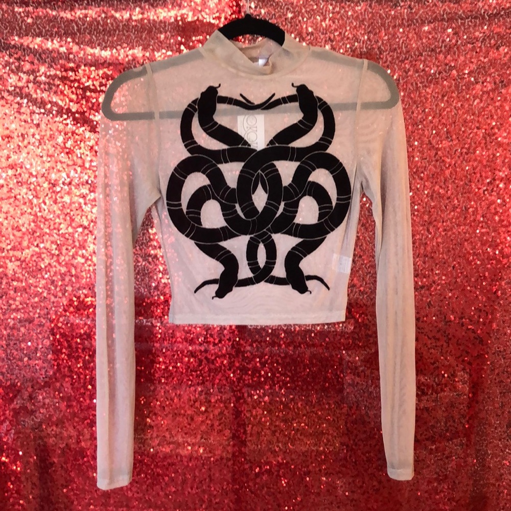 Mesh crop top